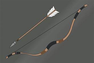 A recurved bow